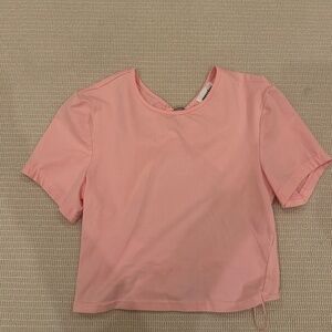 Super Light Pink open back top